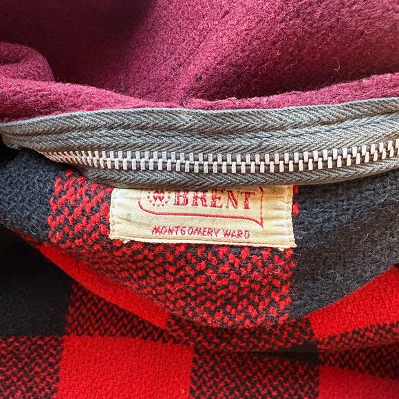 Beautiful Vintage 1950s Wool Plaid Jacket Brent - Picture 4 of 9